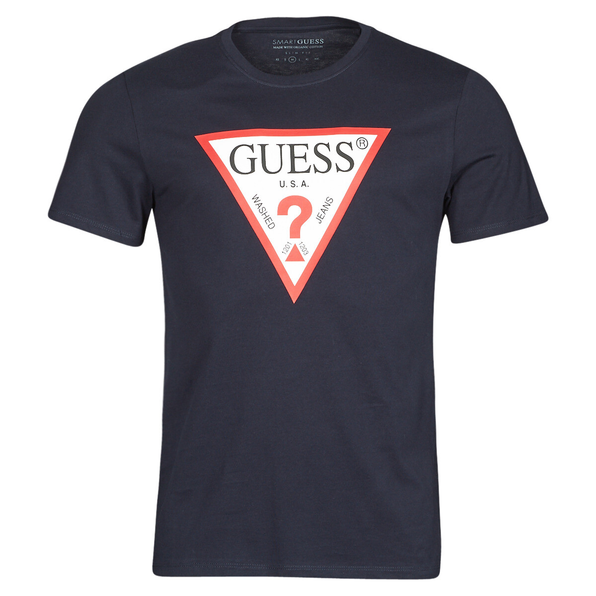 Guess  CN SS ORIGINAL LOGO TEE  Modrá