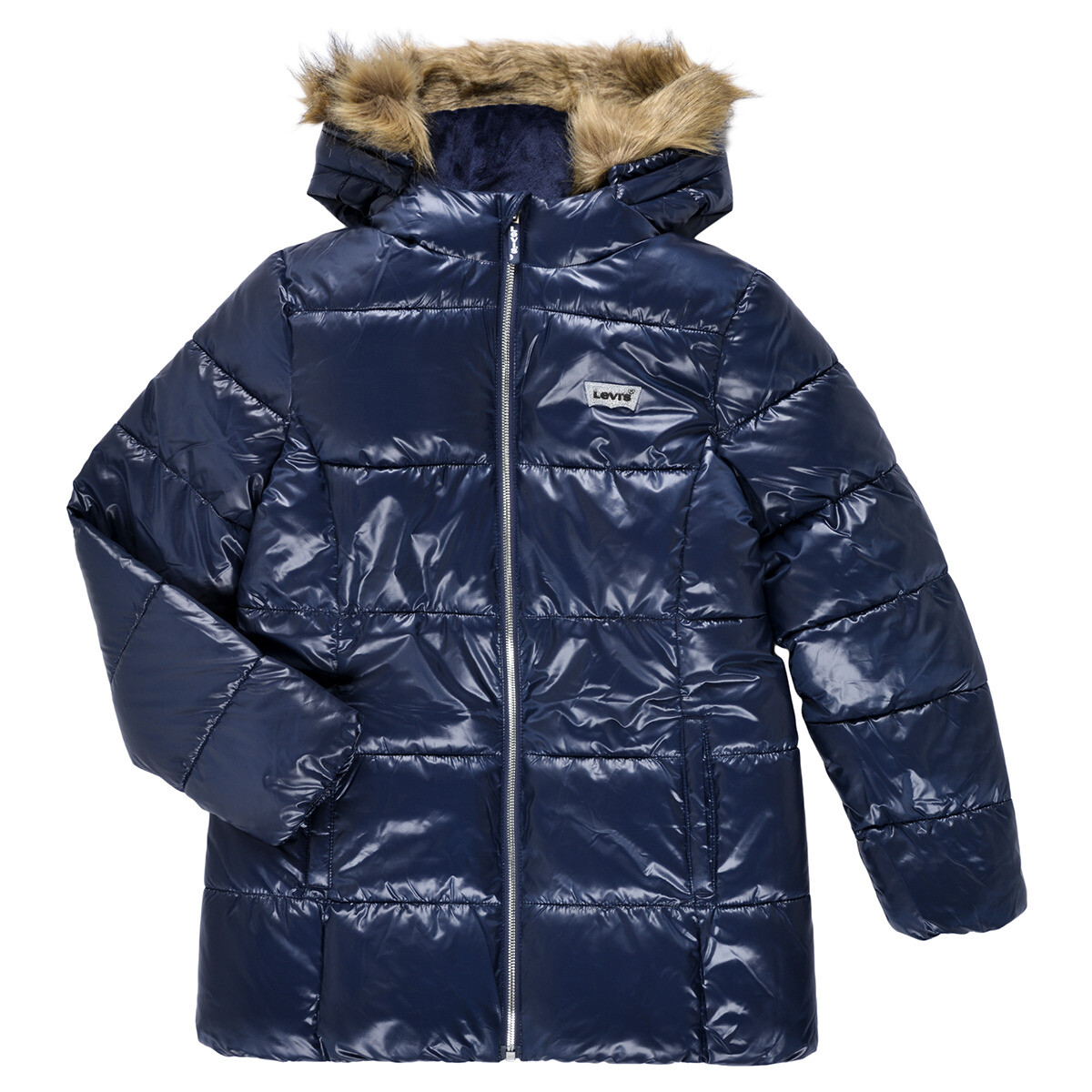 Levis  FUR PUFFER  Modrá