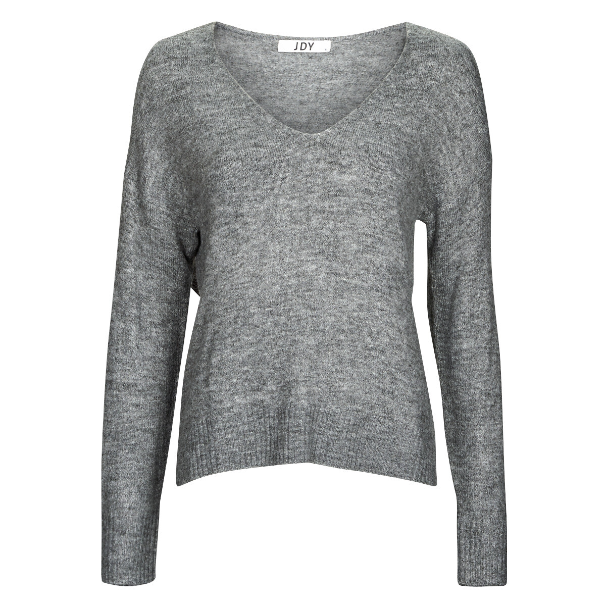 JDY  JDYELANORA L/S V-NECK PULLO. KNT  Šedá