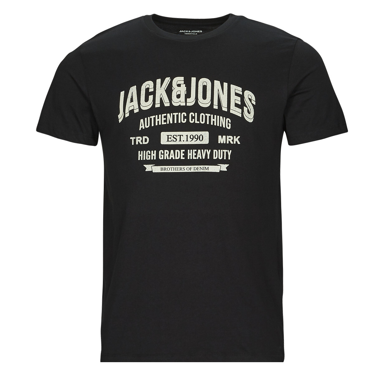 Jack & Jones  JJEJEANS TEE SS O-NECK  Černá