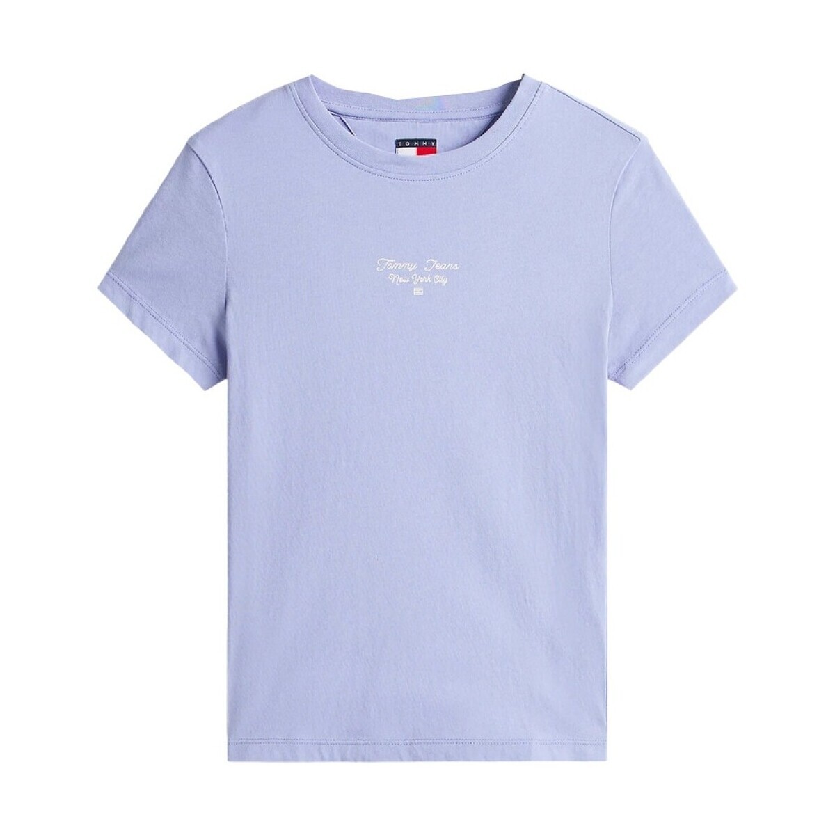 Tommy Jeans  TJW SLIM ESS LOGO 1 TEE  Fialová