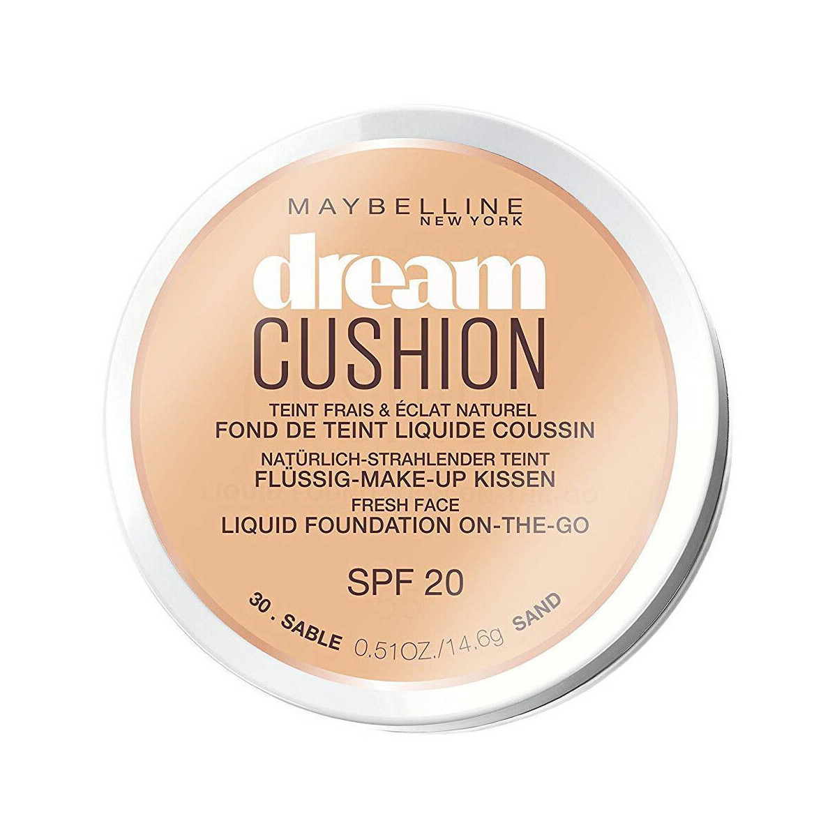 Maybelline New York  Dream Cushion Foundation - 30 Sable  Béžová