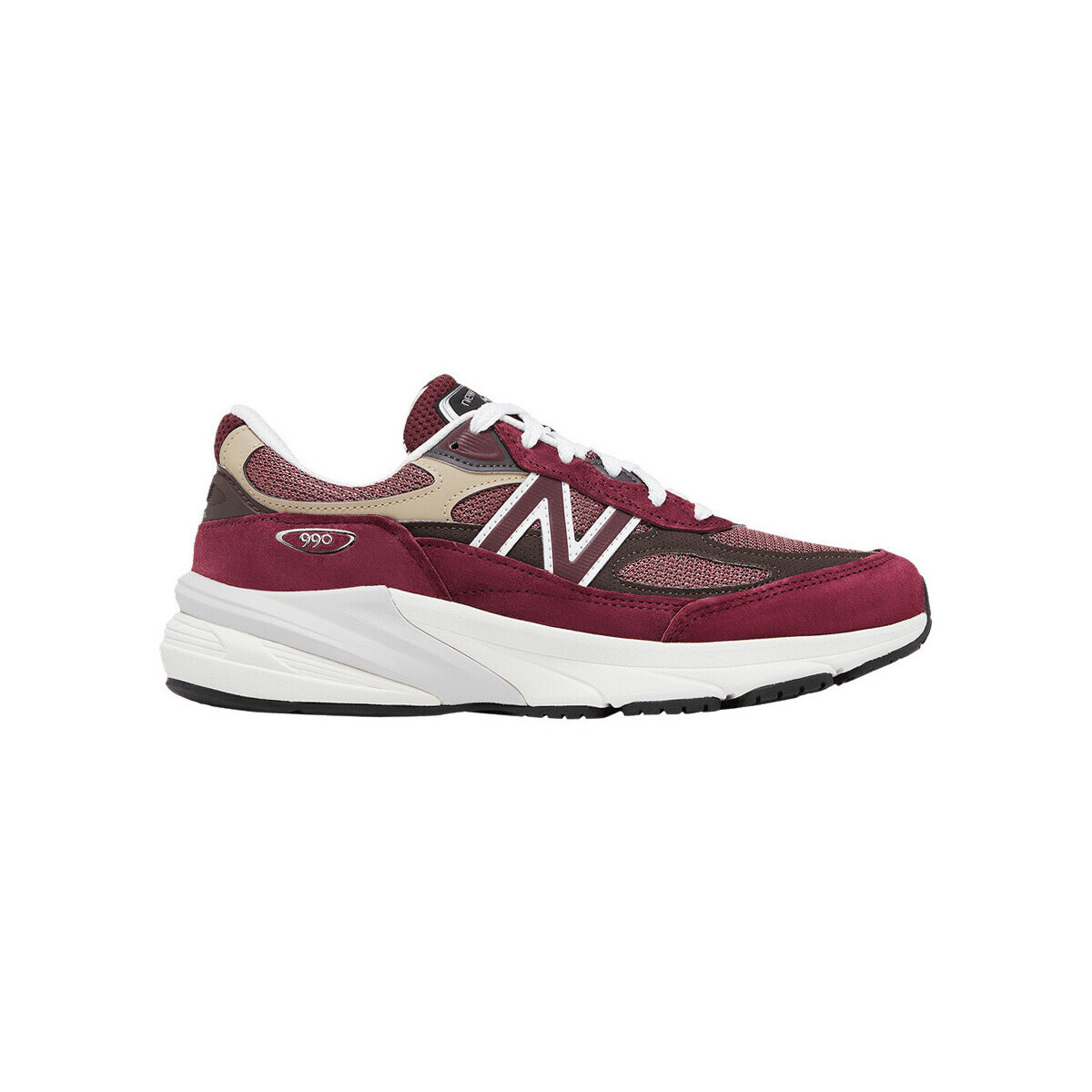 New Balance  990v6 MiUSA Teddy Santis Burgundy Tan  Červená