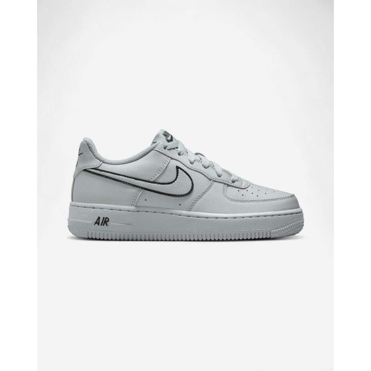Nike  Air Force 1 Light Smoke Grey/Black (GS)  Šedá