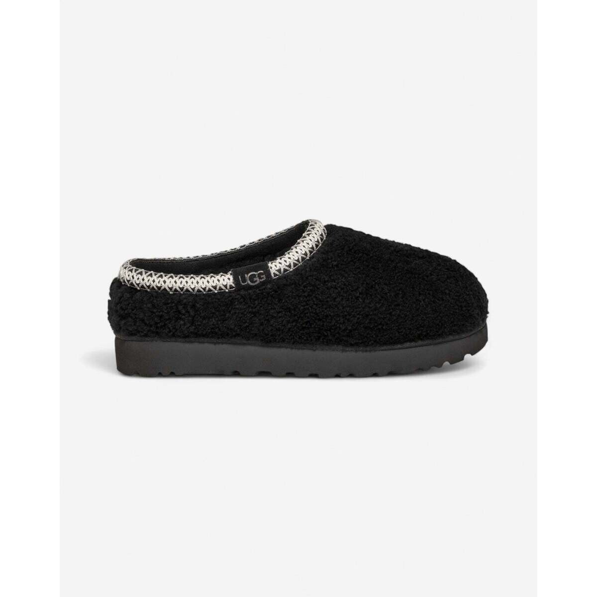 UGG  Tasman Maxi Curly Slipper Black (Women's)  Černá