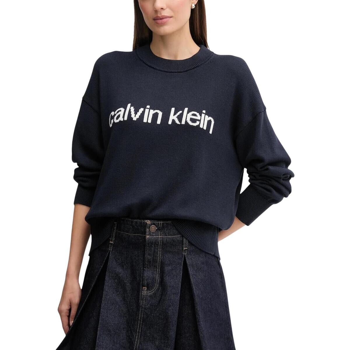 Calvin Klein Jeans  Cotton Graphic Pullo LV047C311G  Modrá