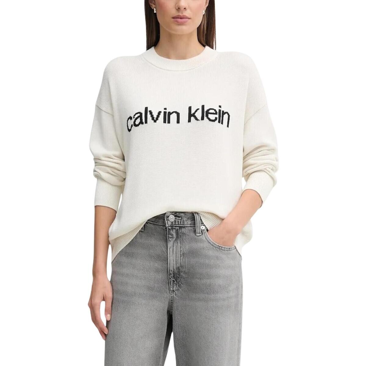 Calvin Klein Jeans  Cotton Graphic Pullo LV047C311G  Bílá