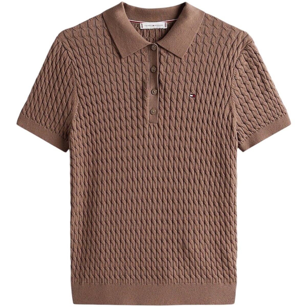 Tommy Hilfiger  CO CABLE FINE GG POL WW0WW41474  Béžová