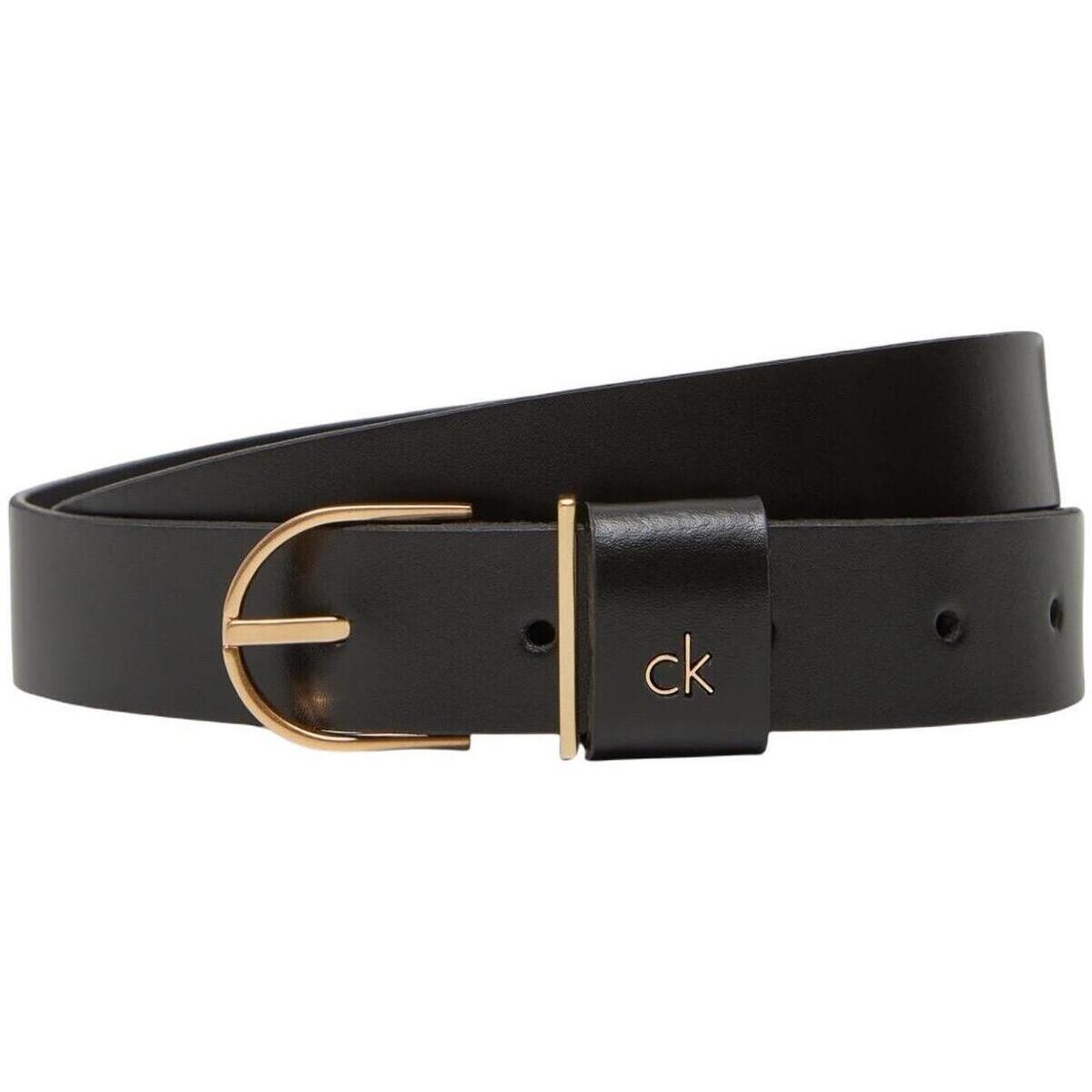 Calvin Klein Jeans  CK METAL LOOP ROUND BUCKLE 25MM LV04F7039G  Černá
