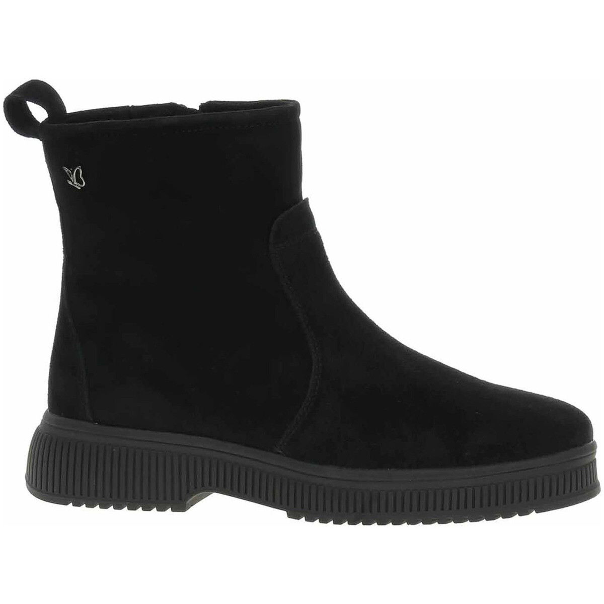 Caprice  Dámské polokozačky  9-26403-45 black suede  Černá