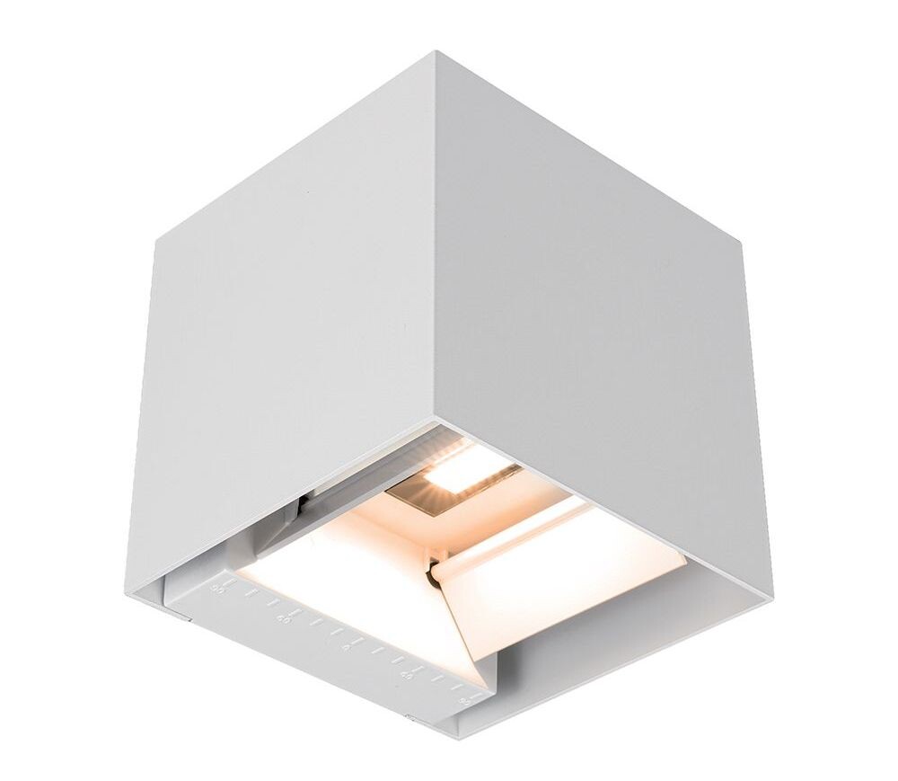 LED Solution Bílé LED fasádní solární svítidlo hranaté s pohybovým čidlem 9W IP65 CCT 24063