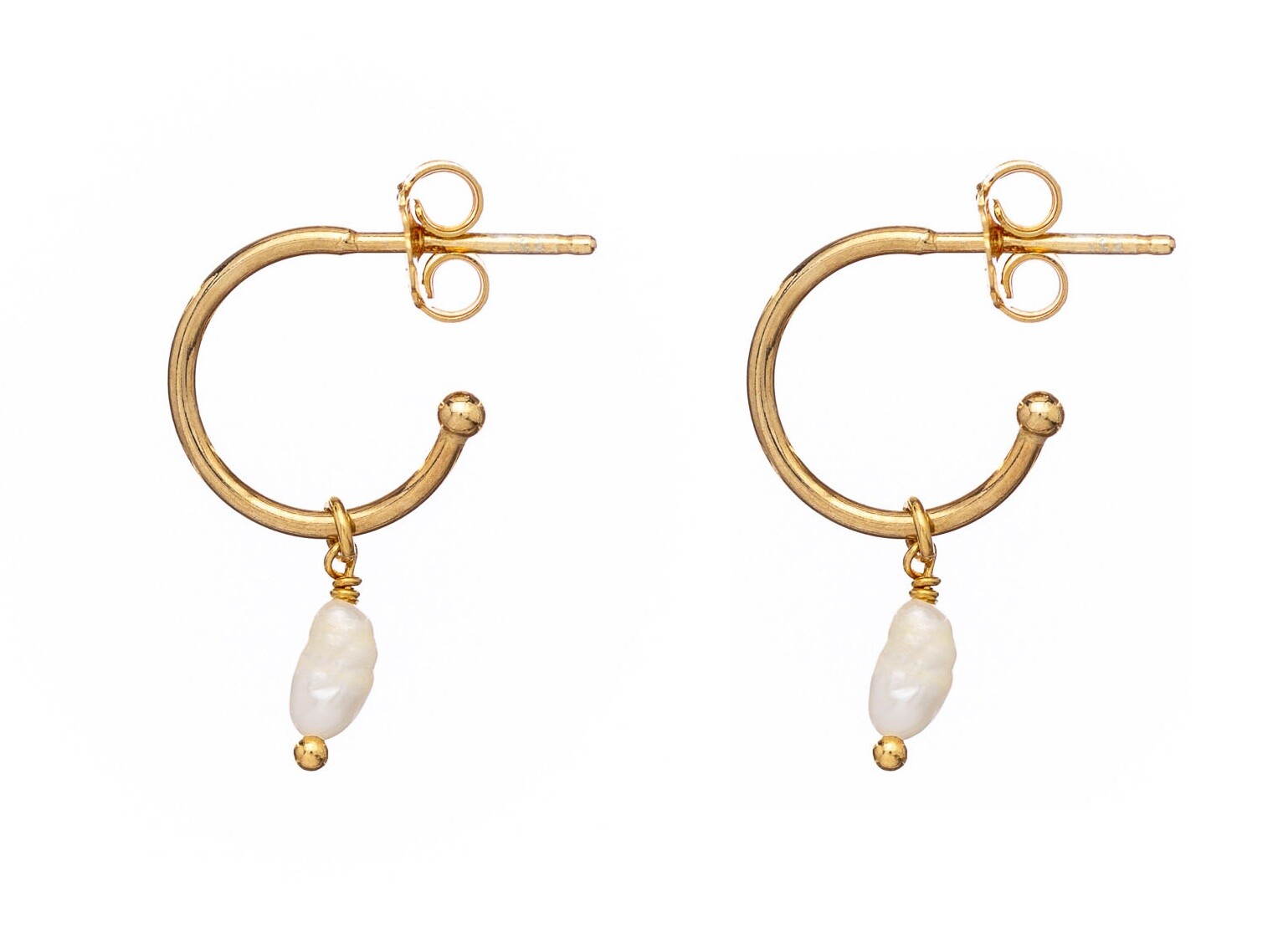 Alisia Elegantní pozlacené náušnice s pravou perlou AL1662.01.000