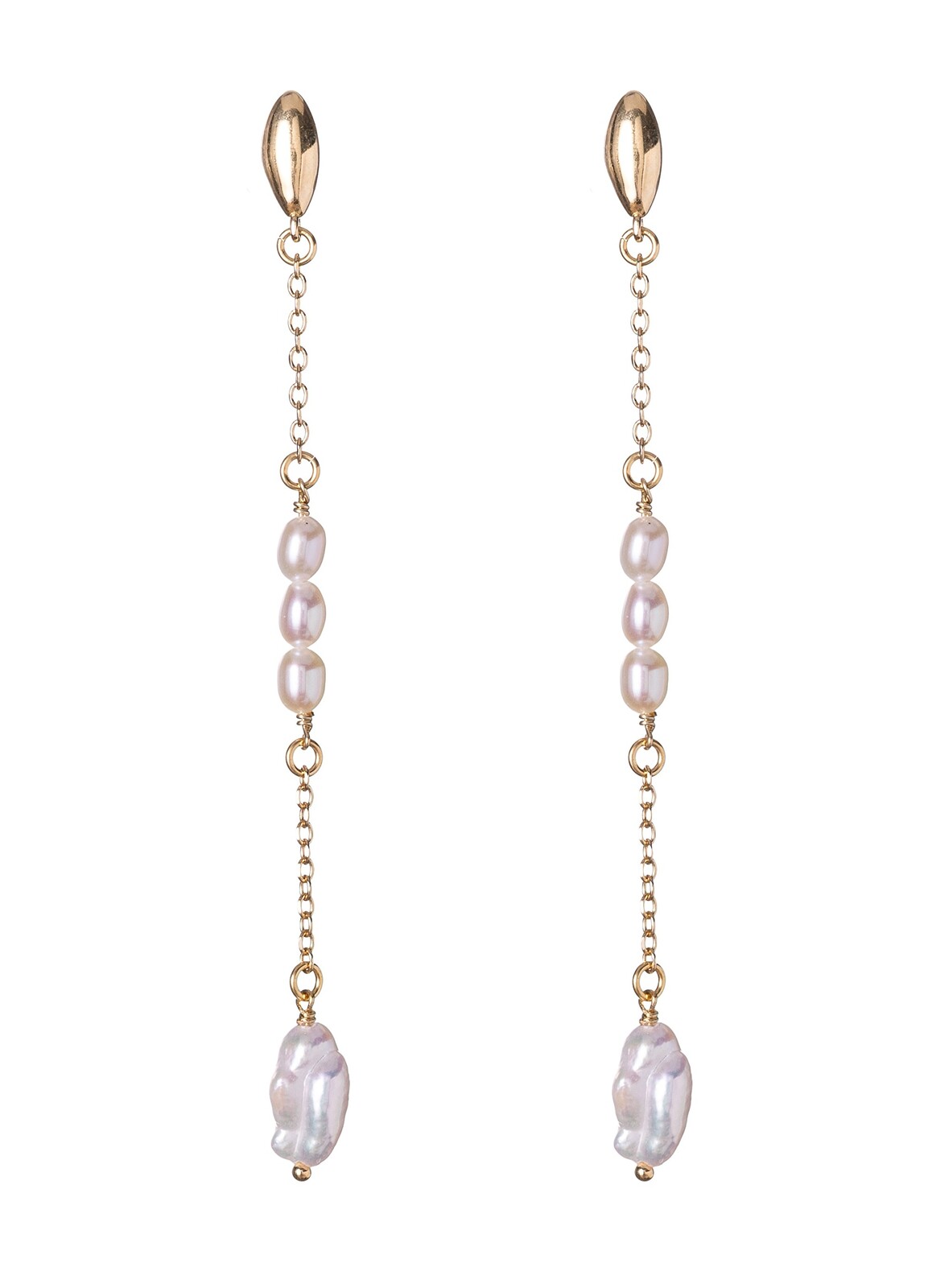 Alisia Dlouhé visací náušnice se sladkovodními perlami AL5116.01.000