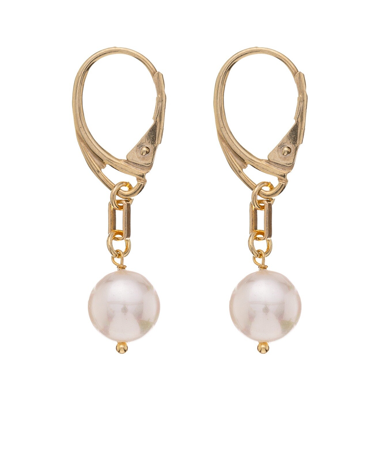 Alisia Pozlacené visací náušnice s pravou perlou AL2484.01.000