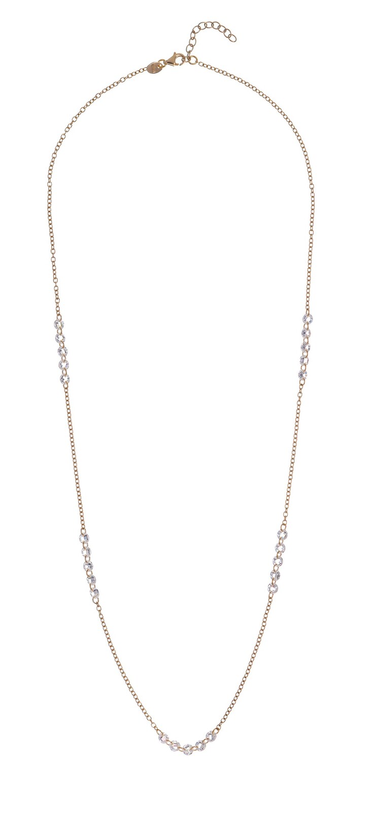 Alisia Luxusní pozlacený náhrdelník s čirými zirkony AL5056.01.000