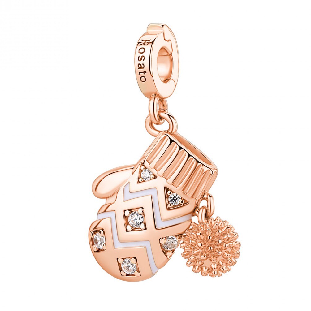 Rosato Pozlacený přívěsek Rukavice s čirými zirkony Storie RZ260