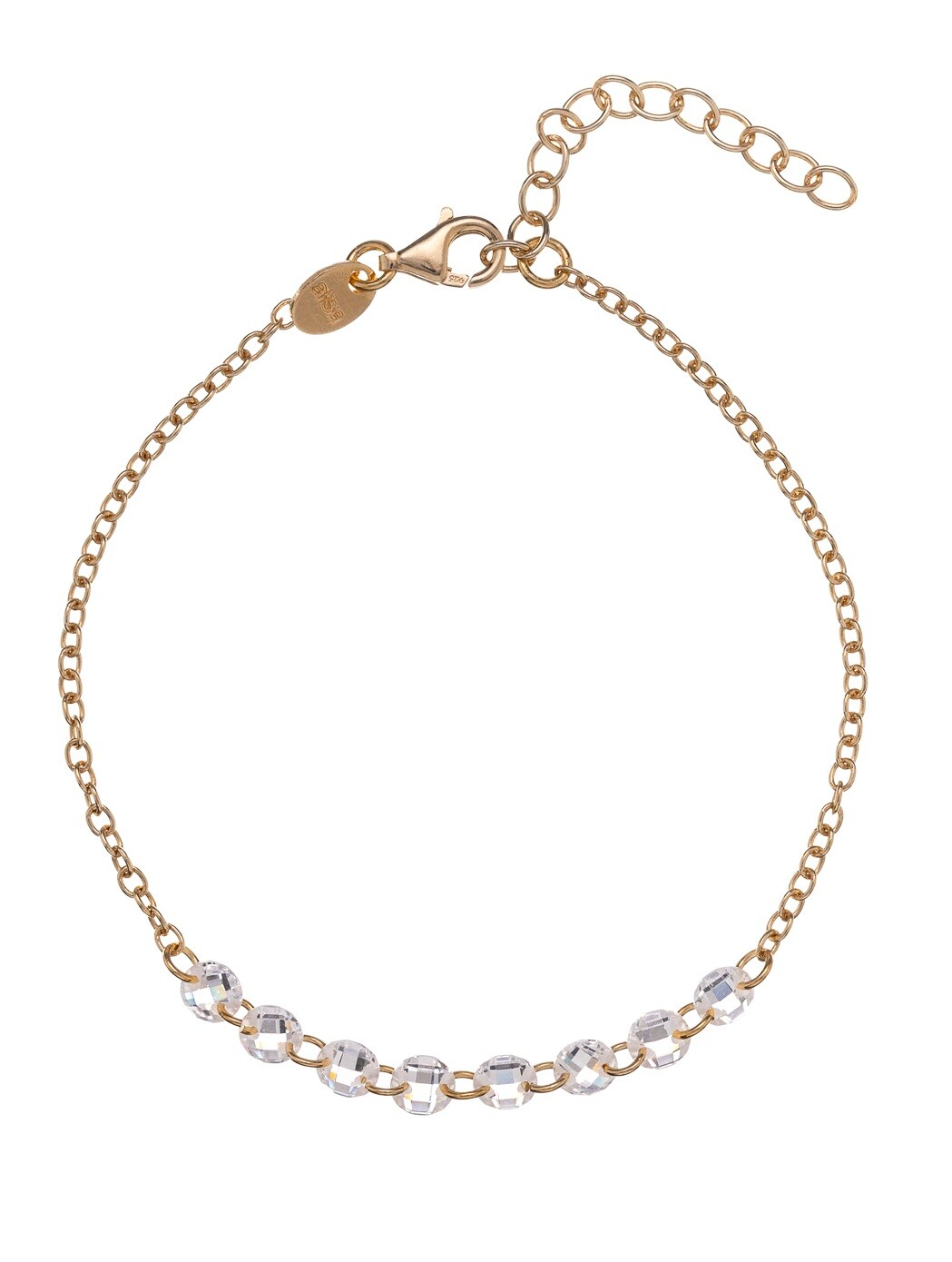 Alisia Úchvatný pozlacený náramek s čirými zirkony AL5057.01.000