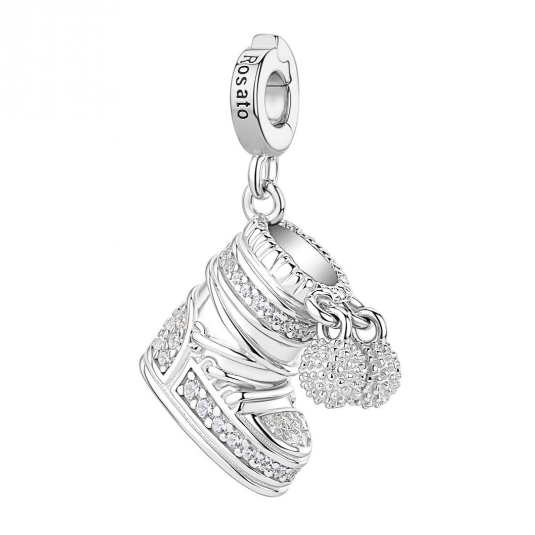 Rosato Stříbrný přívěsek Bota Moon Boot s čirými zirkony Storie RZ259R