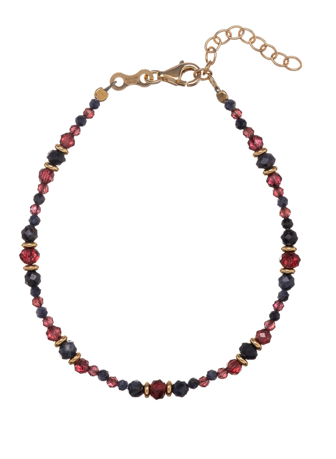 Alisia Okouzlující náramek s granáty a safíry AL5229.01.000