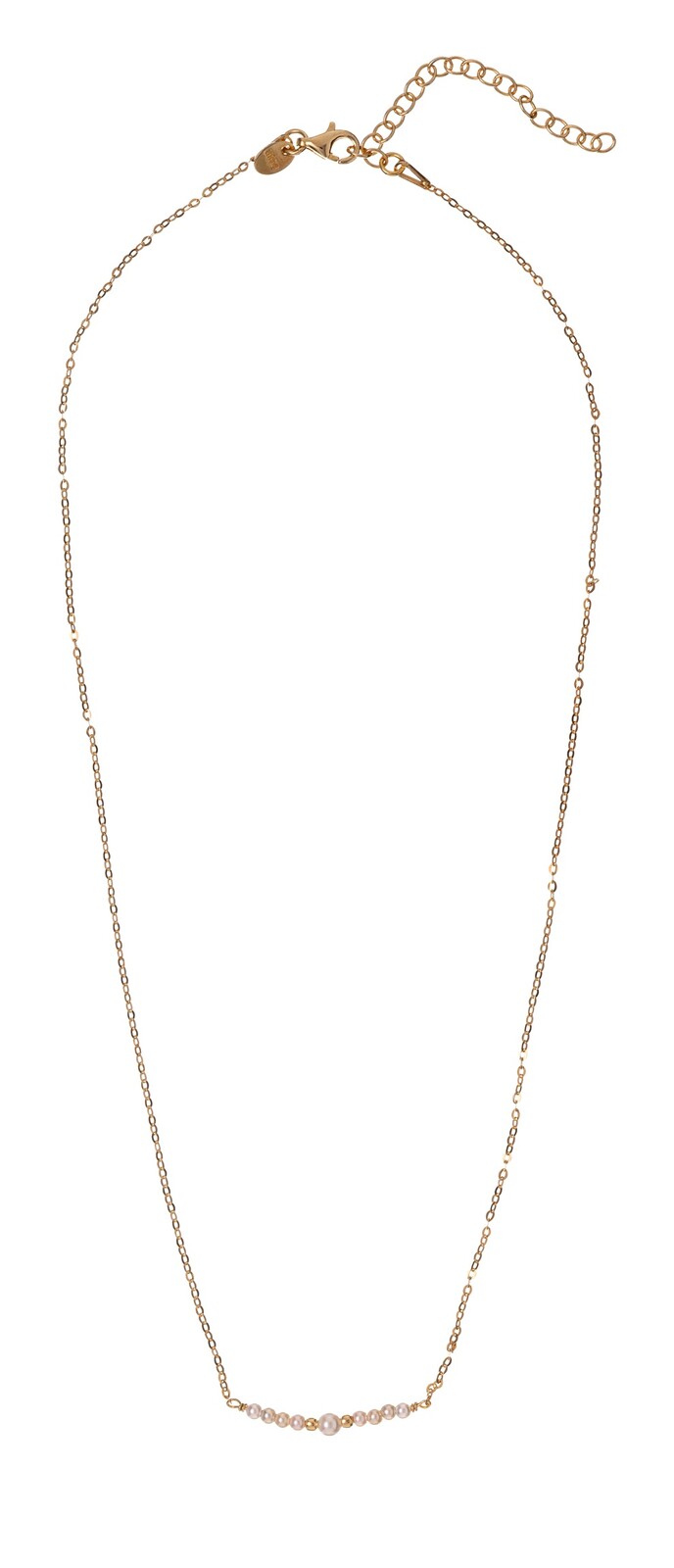 Alisia Slušivý pozlacený náhrdelník se syntetickými perlami AL5162.01.000