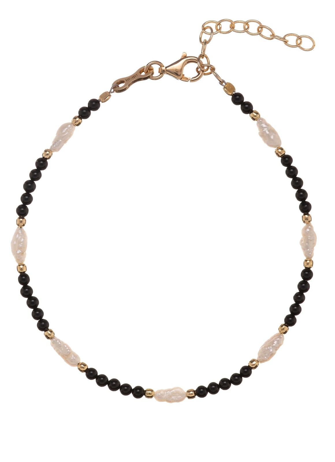 Alisia Luxusní náramek s pravými perlami a achátem AL5252.01.000