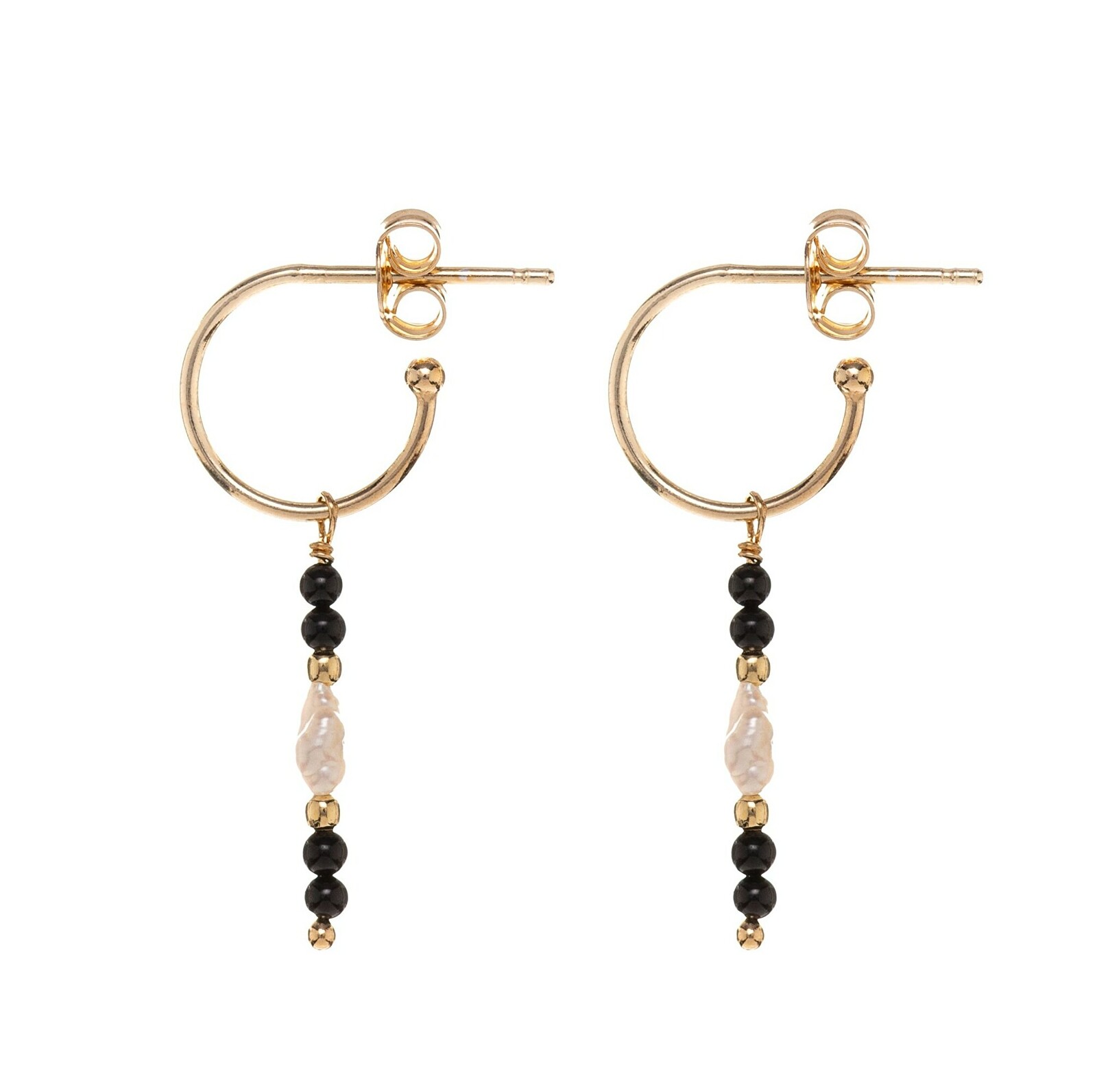 Alisia Nádherné visací náušnice s pravými perlami a achátem AL5256.01.000