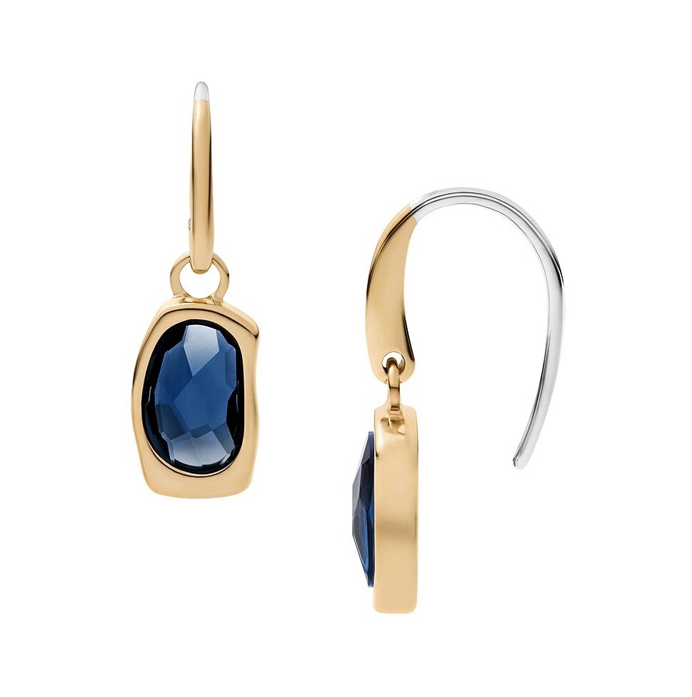 Skagen Okouzlující pozlacené náušnice Sofie Sea Glass SKJ1885710