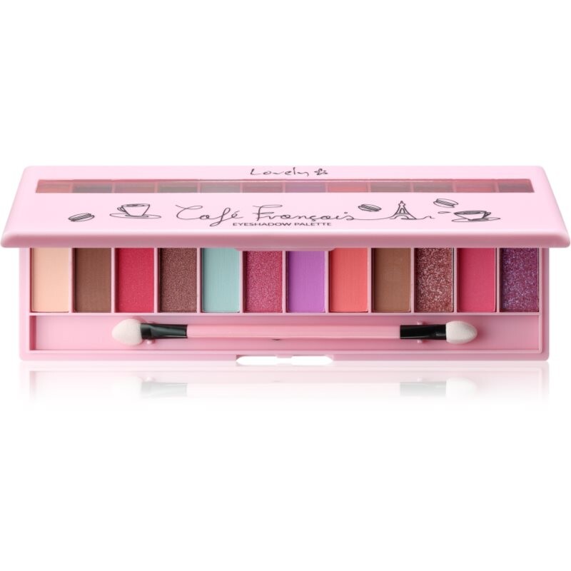 Lovely Café Francais paleta očních stínů 12 g