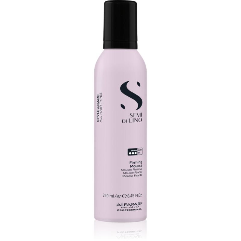 Alfaparf Milano Semi di Lino Style&Care Firming mousse silně fixační pěna na vlasy 250 ml