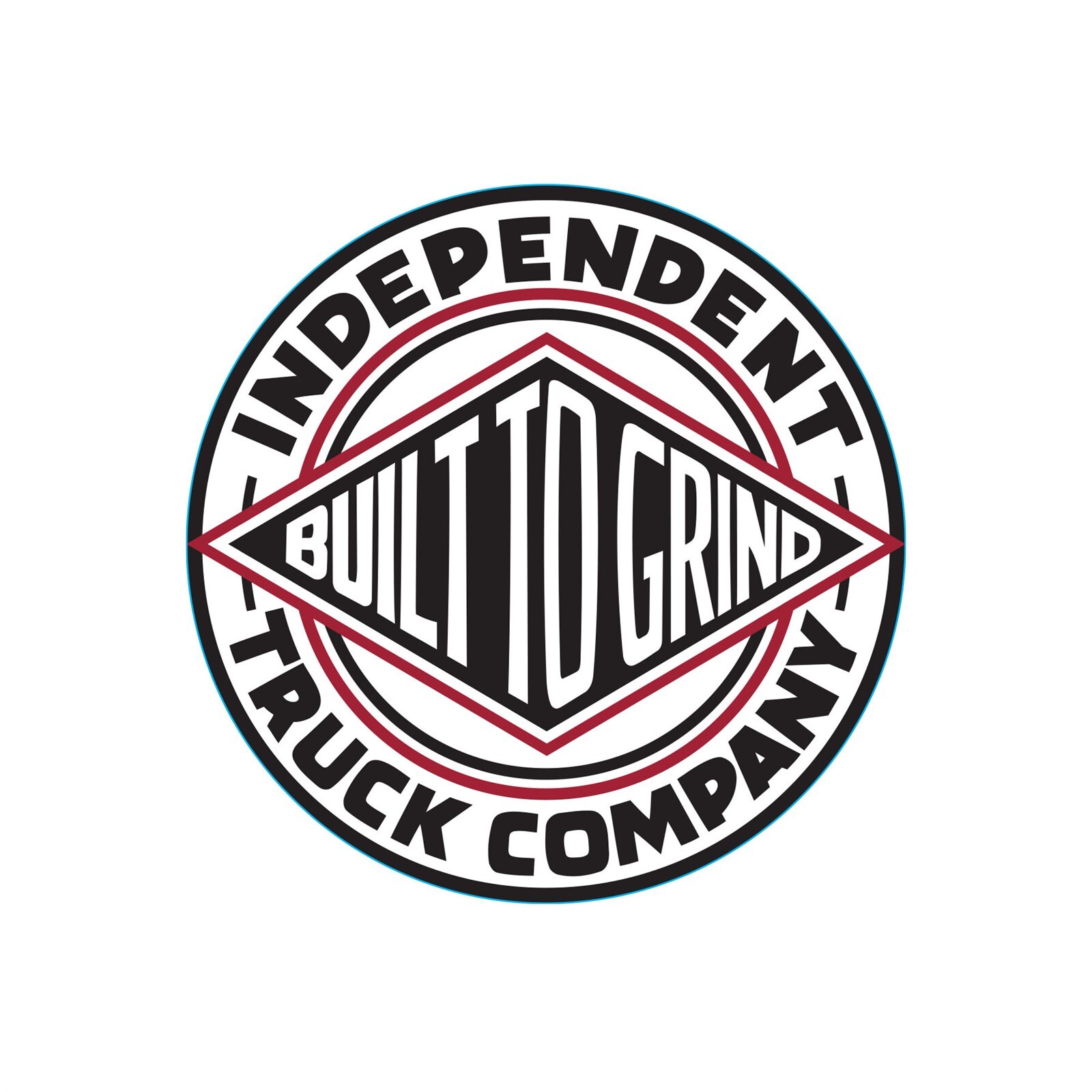 samolepky INDEPENDENT - BTG Summit Vinyl Sticker White/Blk/Red 12 in x 12 in (135826)