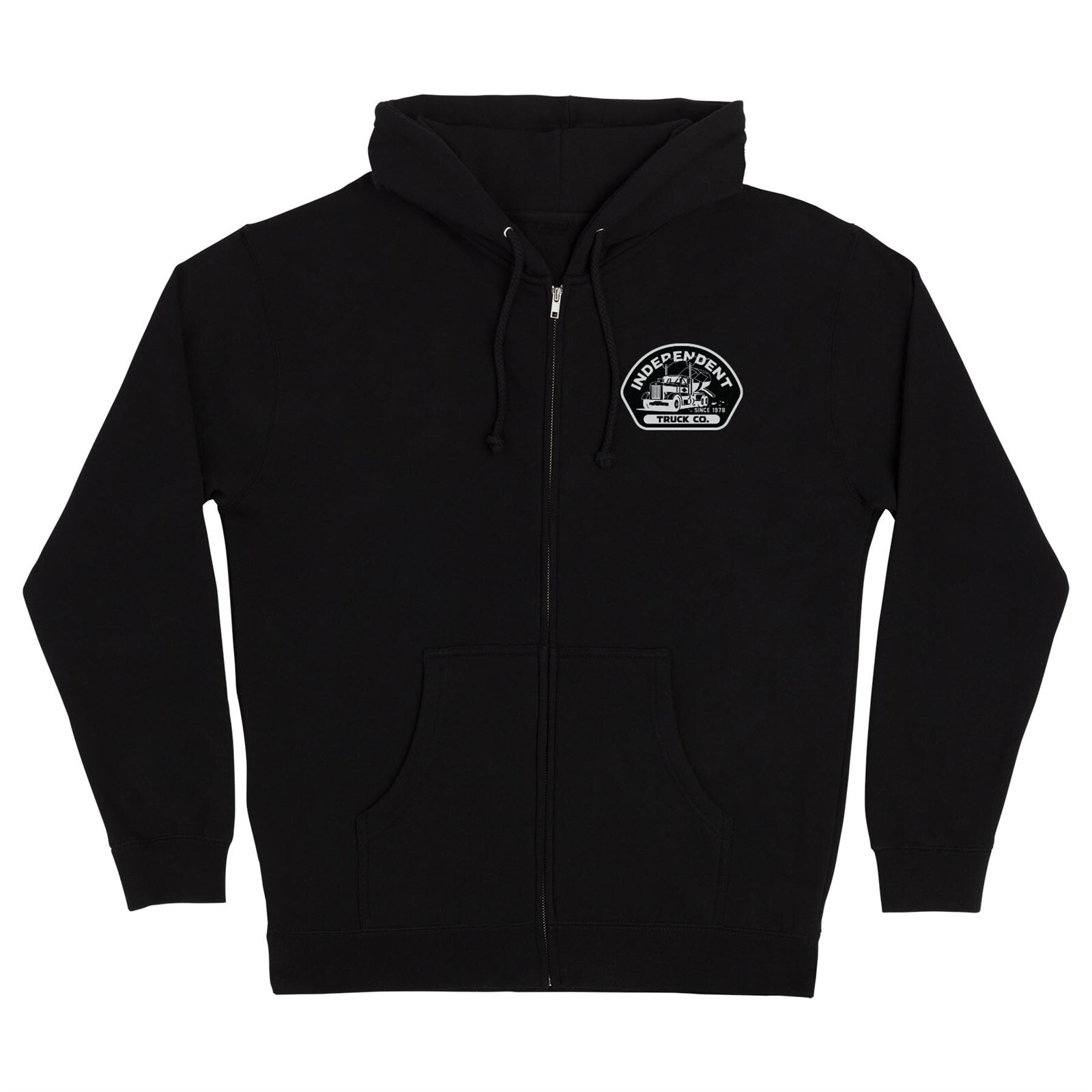 mikina INDEPENDENT - Independent Trucking Zip Hooded Heavyweight Sweatshirt Black (158302)