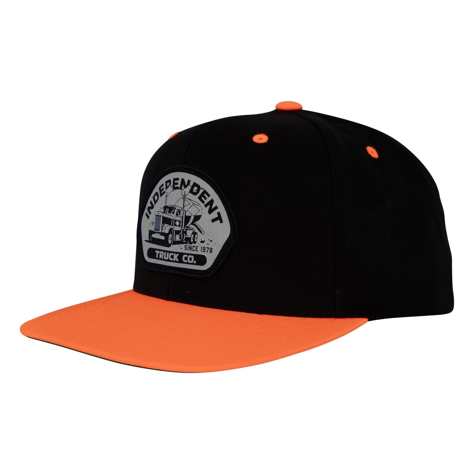 kšiltovka INDEPENDENT - Independent Trucking Snapback Structured Hat Black/Neon Orange (158388)