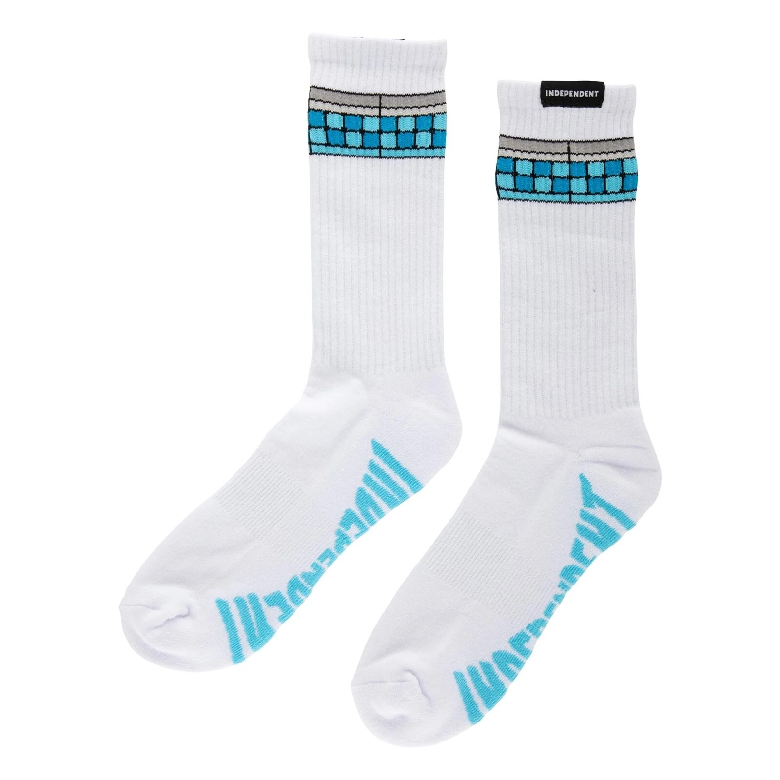ponožky INDEPENDENT - Tile Span Crew Socks White (158401)