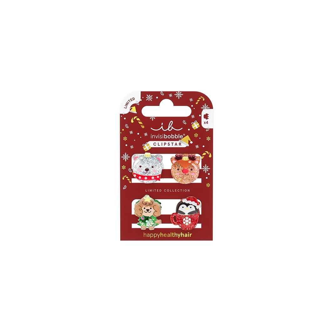 Invisibobble Skřipeček do vlasů Clipstar Kids Sparkle in a Cup 4 ks