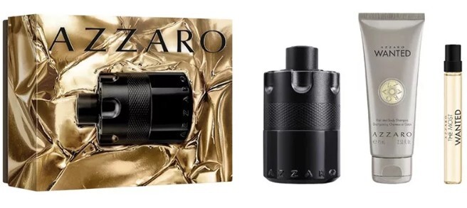 Azzaro The Most Wanted Intense - EDP 100 ml + 2v1 sprchový gel a šampon 75 ml + EDP 10 ml