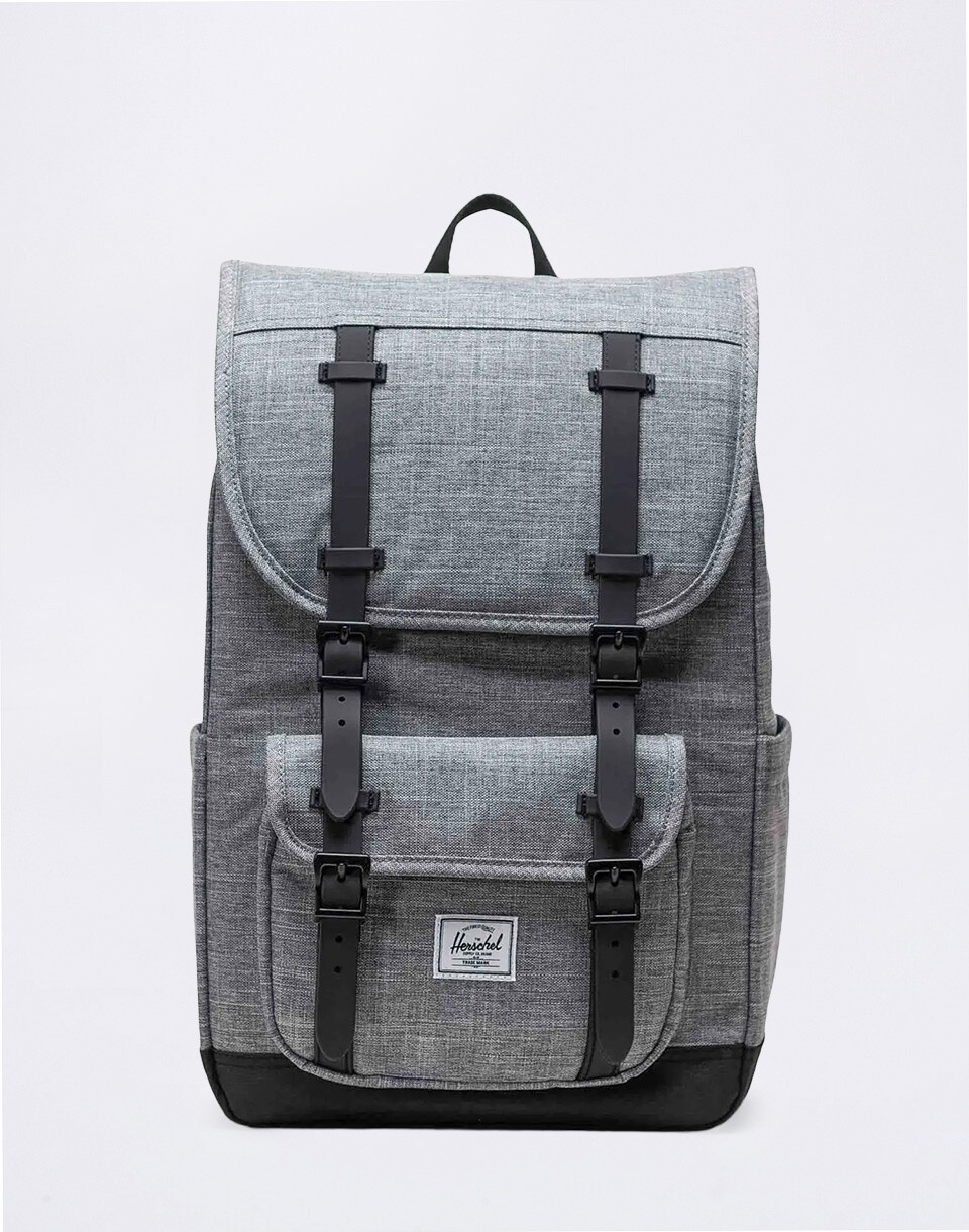 Herschel Supply Little America Mid-Volume Raven Crosshatch