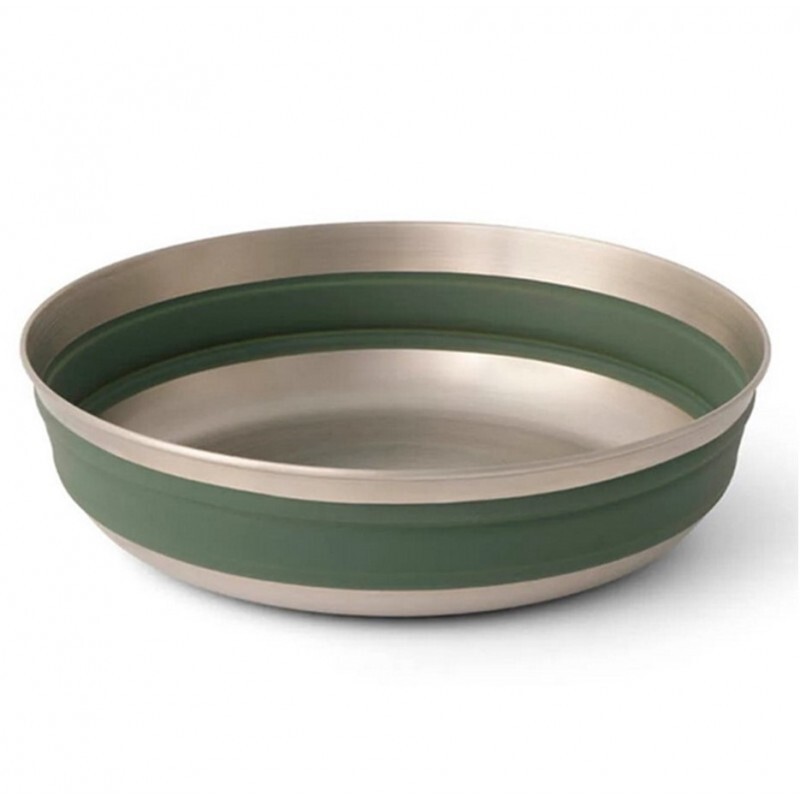 SeaToSummit Detour Stainless Steel Collapsible Bowl  Laurel Wreath Green