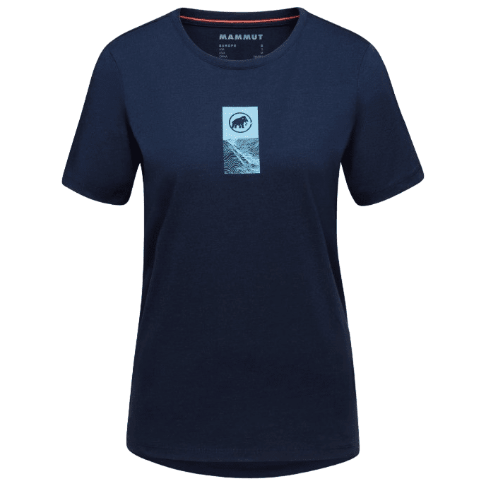 Dámské triko Mammut Mammut Core T-Shirt Women Emblem Velikost: L / Barva: tmavě modrá