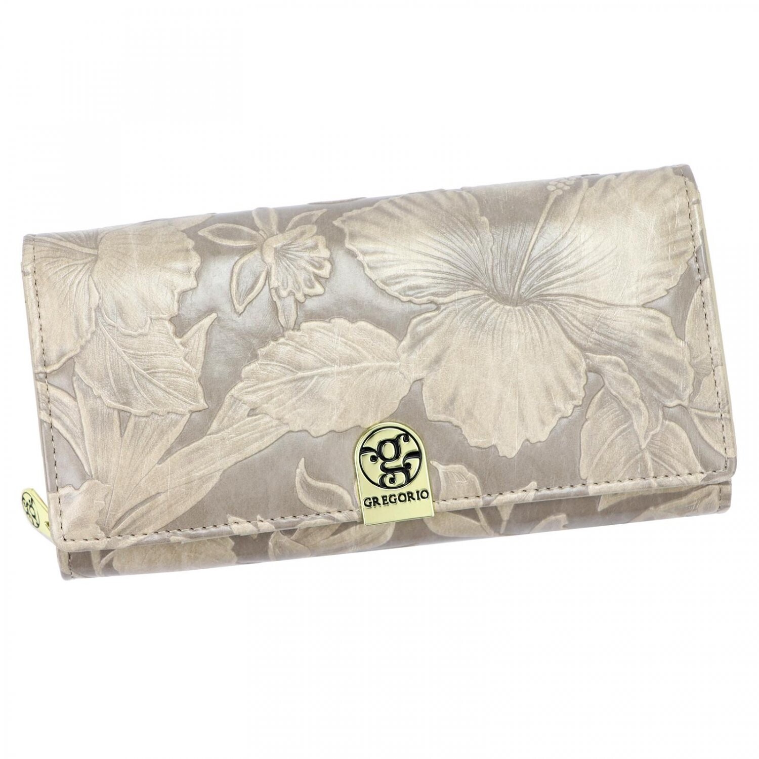 Módní dámská kožená peněženka Gregorio Azatea, béžová