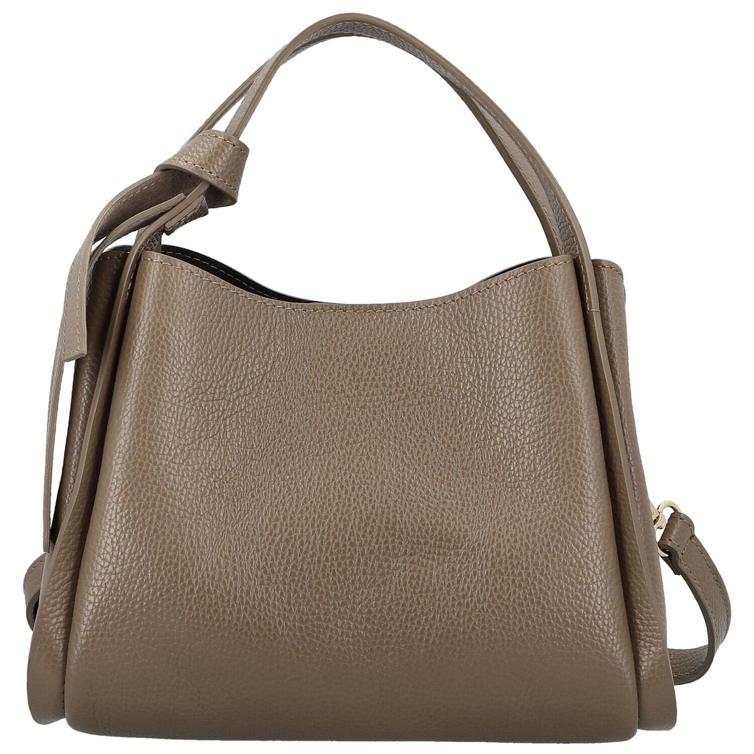 Luxusní dámská kožená kabelka do ruky Roswita, taupe
