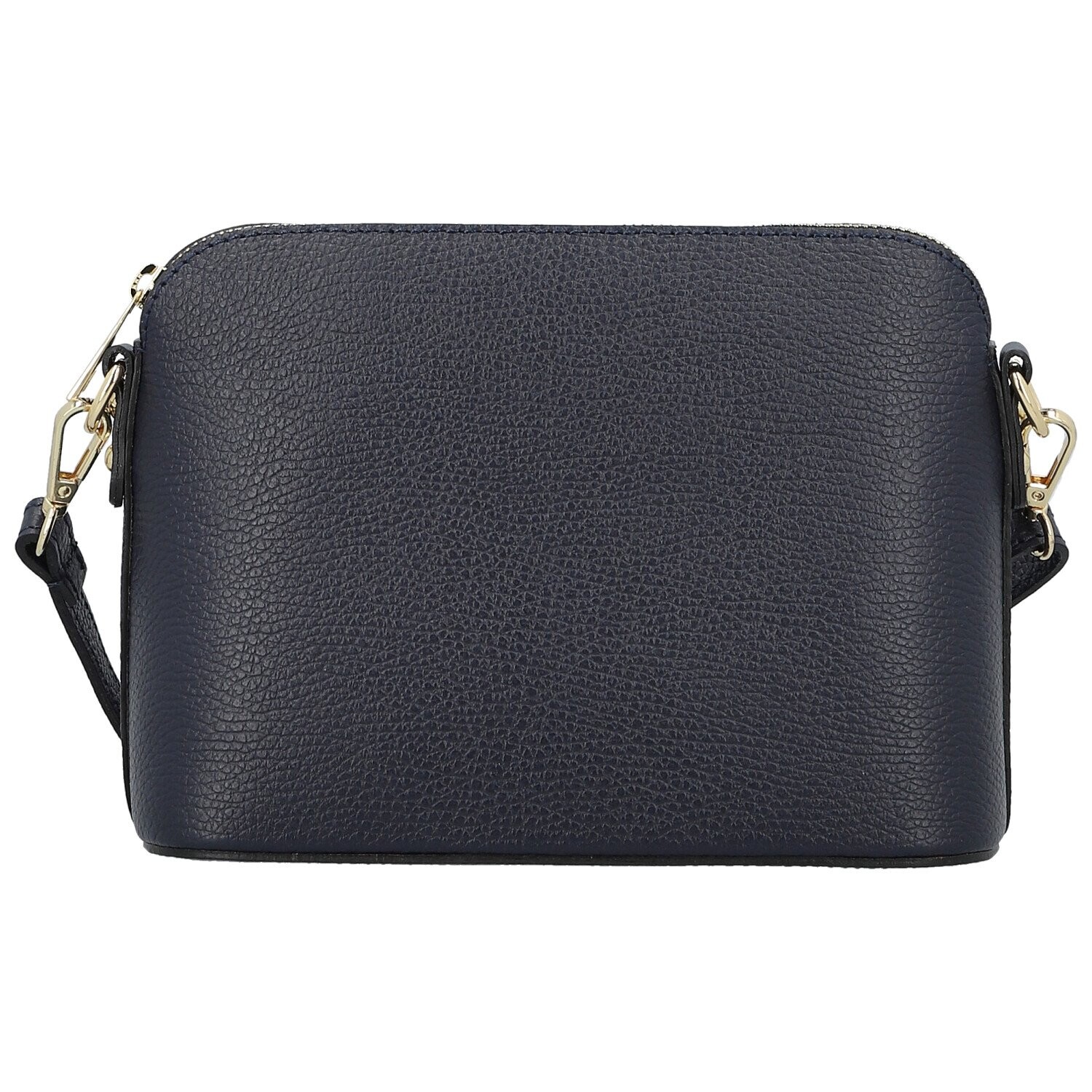 Módní dámská kožená crossbody kabelka Jurina, tmavě modrá