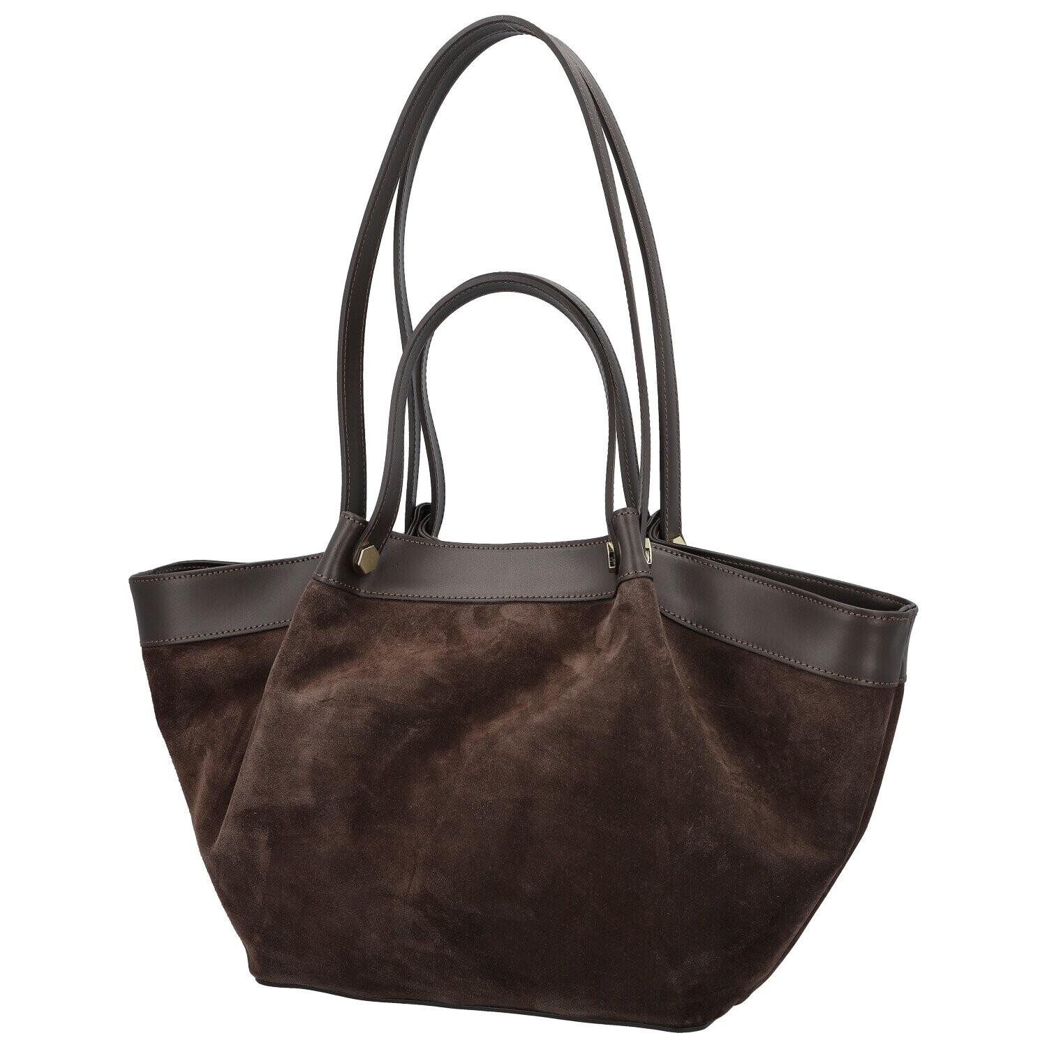 Trendy dámská kožená kabelka na rameno Ruth, tmavě hnědá