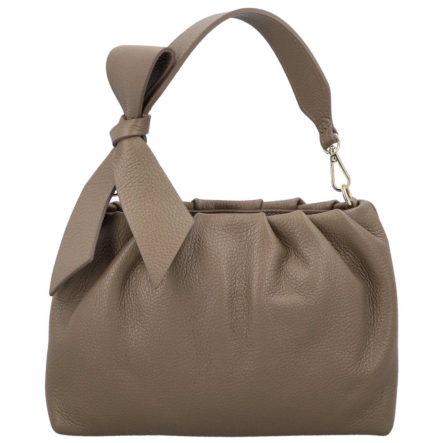 Módní dámská kožená kabelka do ruky Antini, taupe