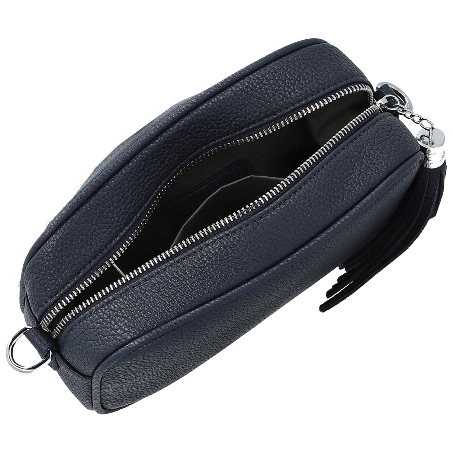 Stylová dámská koženková crossbody kabelka Danika, tmavě modrá