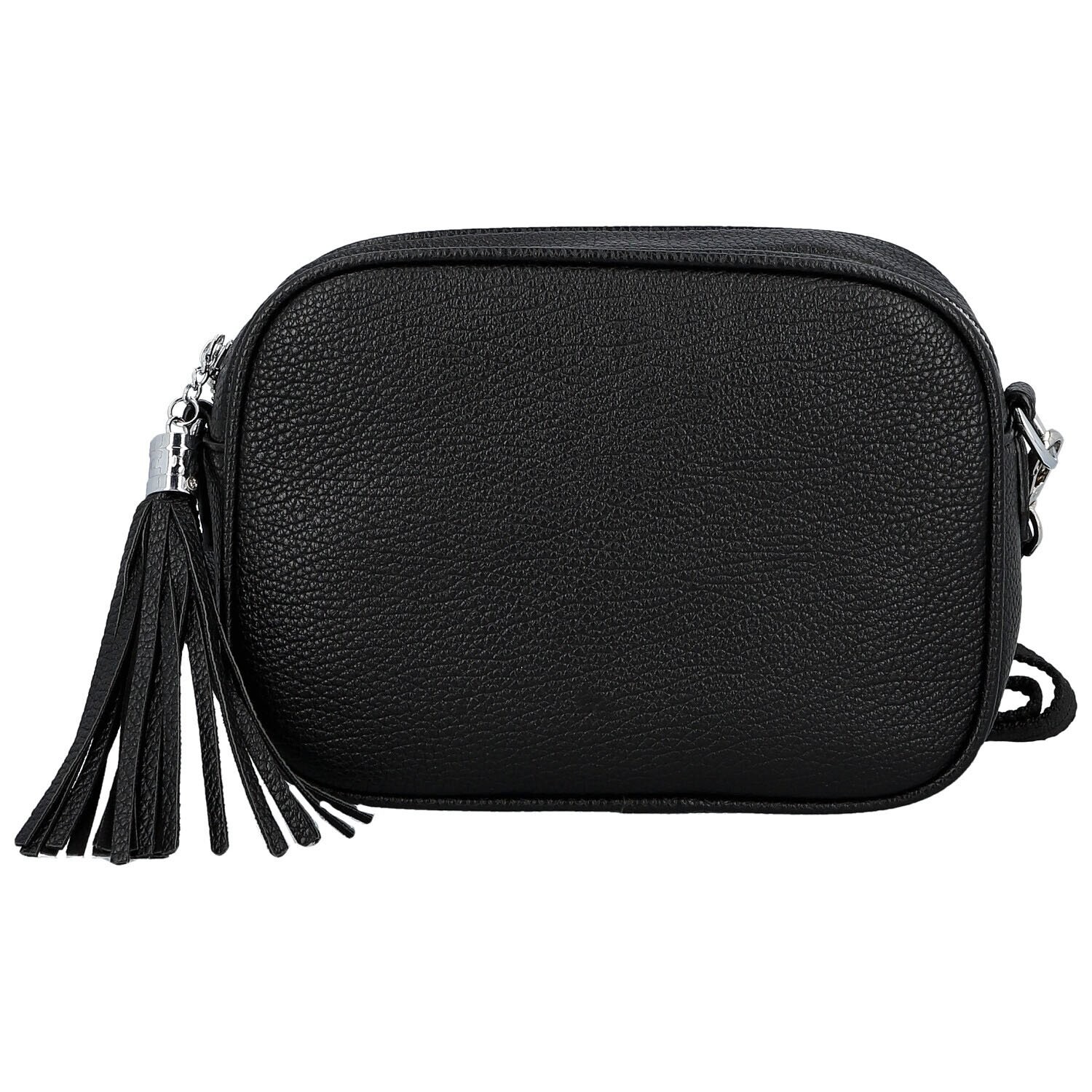 Stylová dámská koženková crossbody kabelka Danika, černá