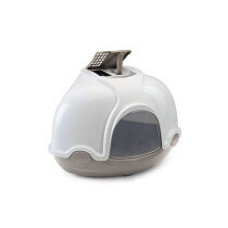 Wc kočka kryté rohové s filtrem Šedá Argi 1ks