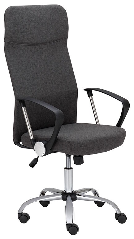 Kancelářská židle BREVIRO celočalouněná, tmavě šedá