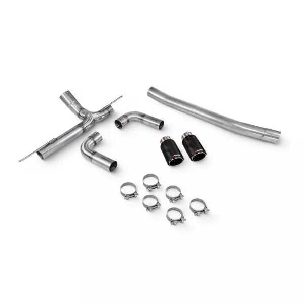 Náhrada zadního tlumiče výfuku BMW F30/F31 330D/335D, F32 430D/435D vč. xDrive (2013-2020) Scorpion Exhaust - Bez rezonátoru / Karbonové koncovky Daytona duplex