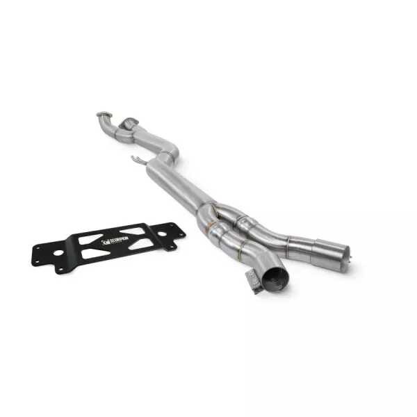 Odstranění filtru pevných částic GPF Single Mid Pipe BMW M2 G87 (2022-2024) Scorpion Exhaust