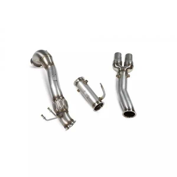 První díl výfuku Downpipe AUDI RS3 8Y 2,5 TFSI Scorpion Exhausts - Bez katalyzátoru / odstranění filtru pevných částic GPF